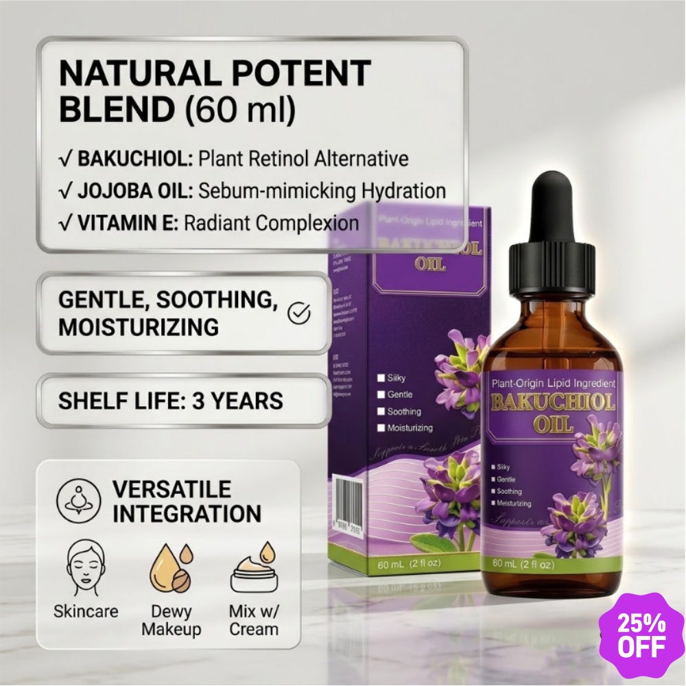 Bakuchiol Retinol Alternative - زيت الوجه بالباكوشيول، بديل طبيعي للريتينول،
