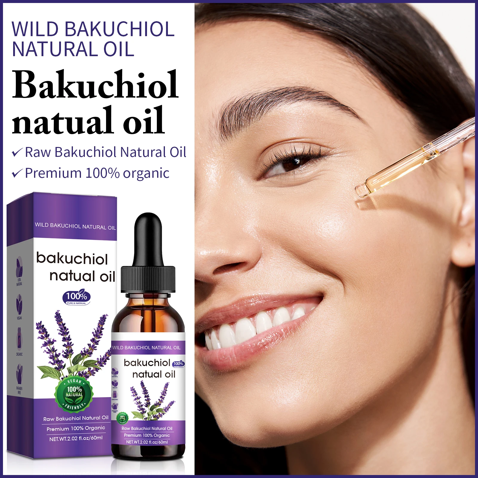 Bakuchiol Retinol Alternative - زيت الوجه النباتي المضاد للشيخوخة 60