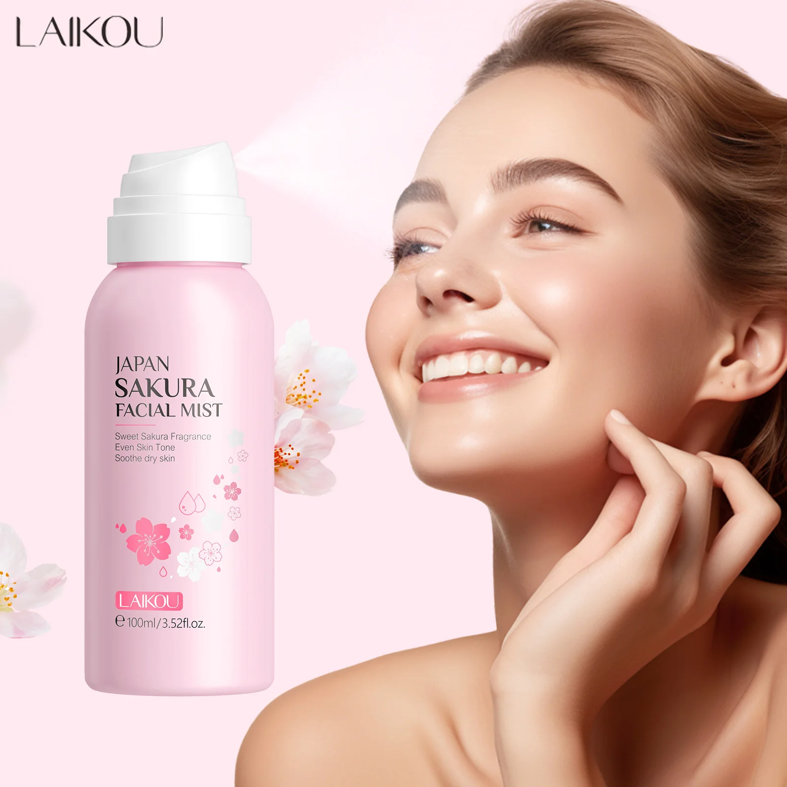 Skincare Niacinamide - LAIKOU ساكورا رذاذ تفتيح الوجه رذاذ
