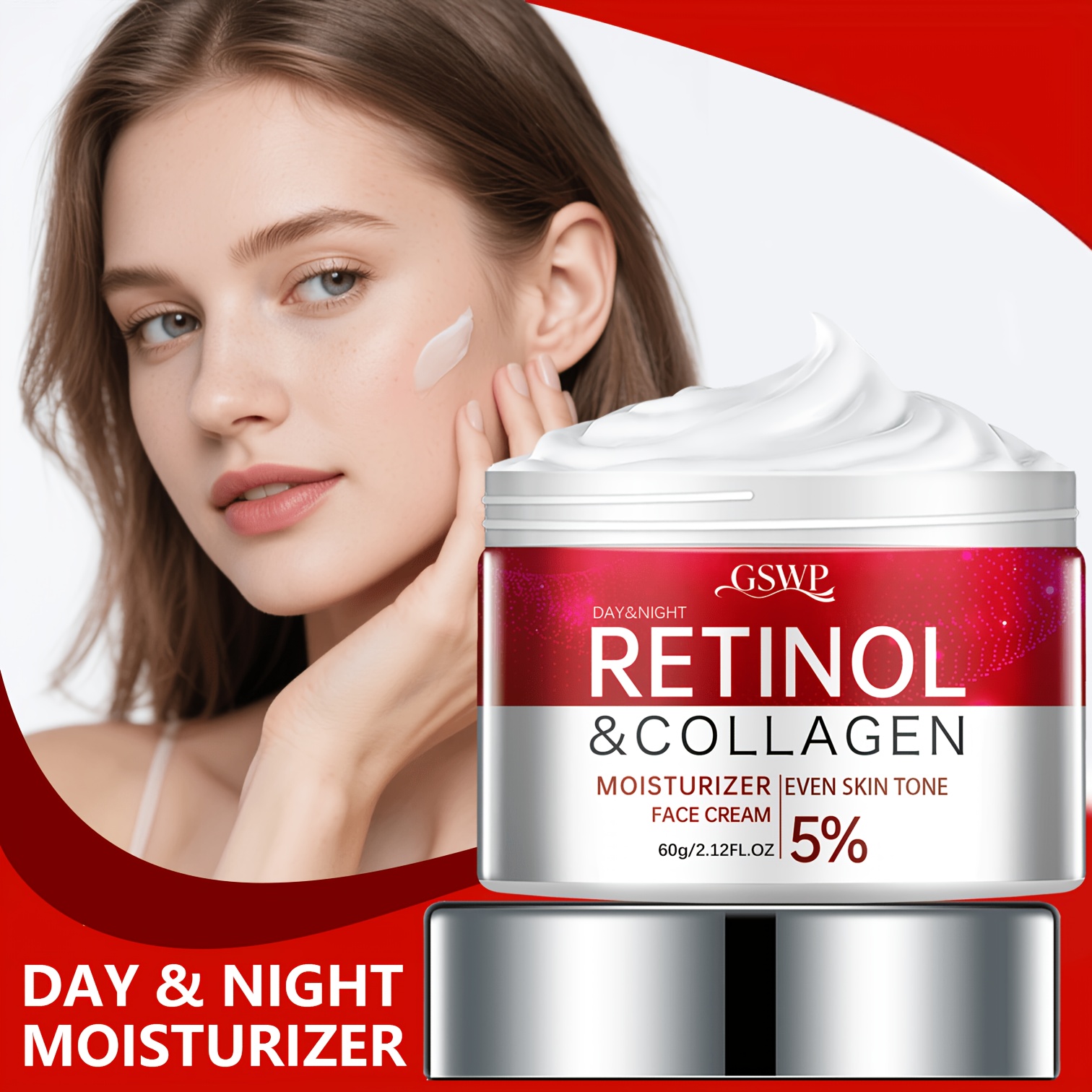 Skincare Ingredients - كريم GSWP المرطب بالريتينول، يحتوي على