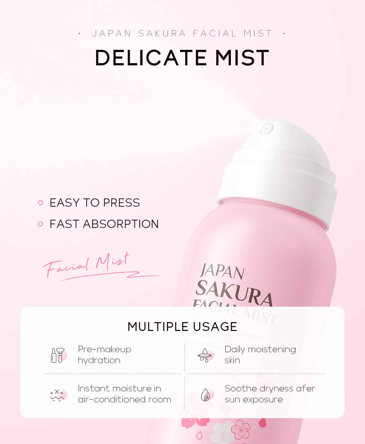 LAIKOU ساكورا رذاذ تفتيح الوجه - مراجعة Skincare Niacinamide وسعره