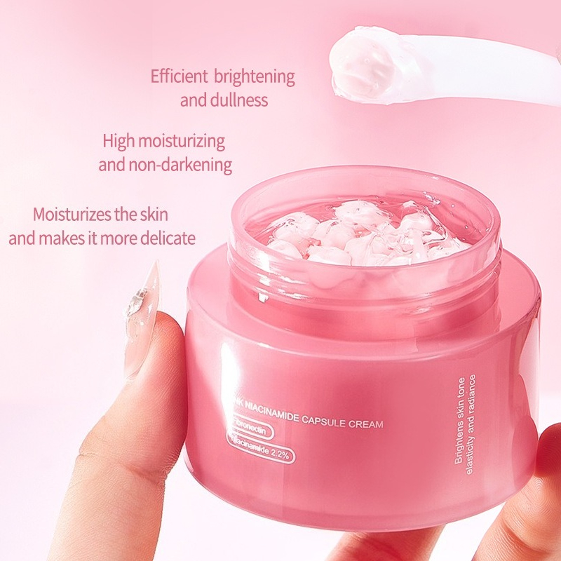 كريم كبسولات الكولاجين الوردي  - مراجعة Skincare Niacinamide وسعره