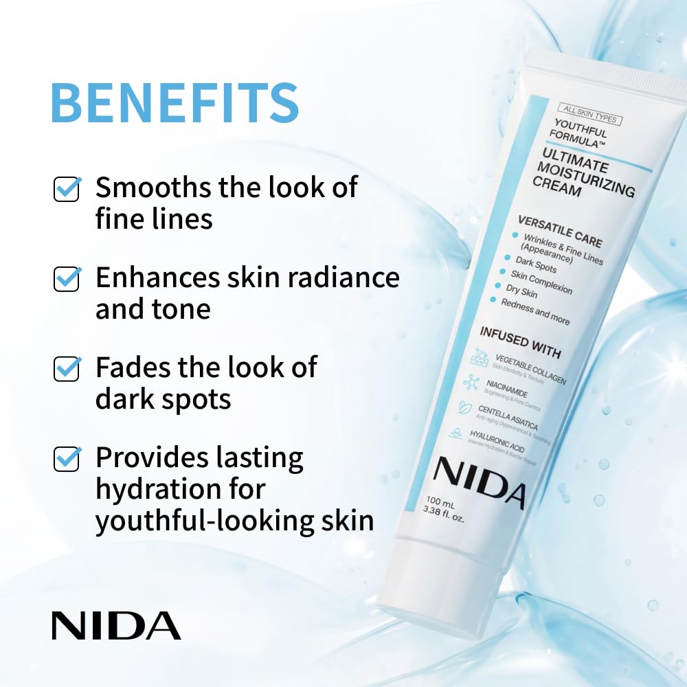 كريم نيدا المرطب + واقي من الش - مراجعة Eye Cream Peptide وسعره